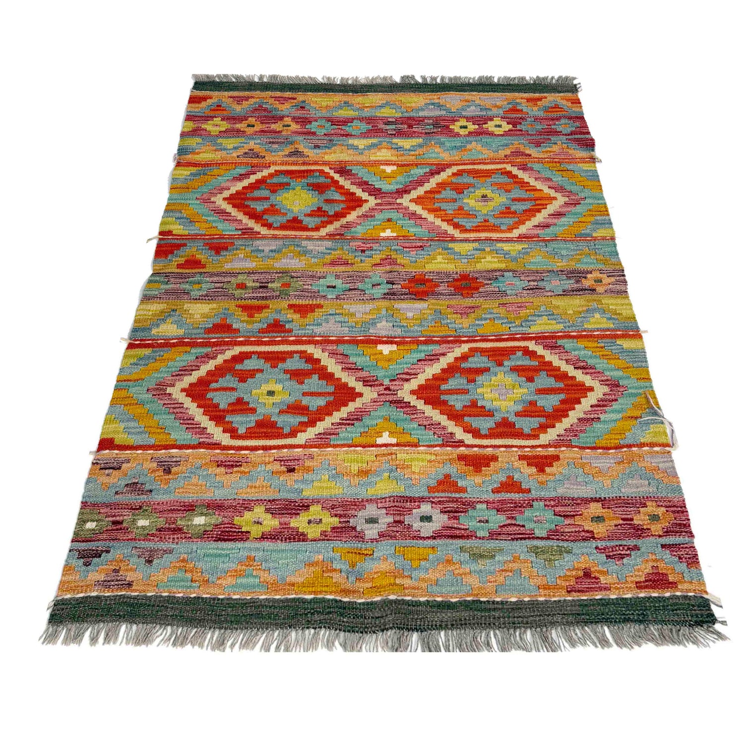 Handmade Multi Kilim Geometric 3x5 ft