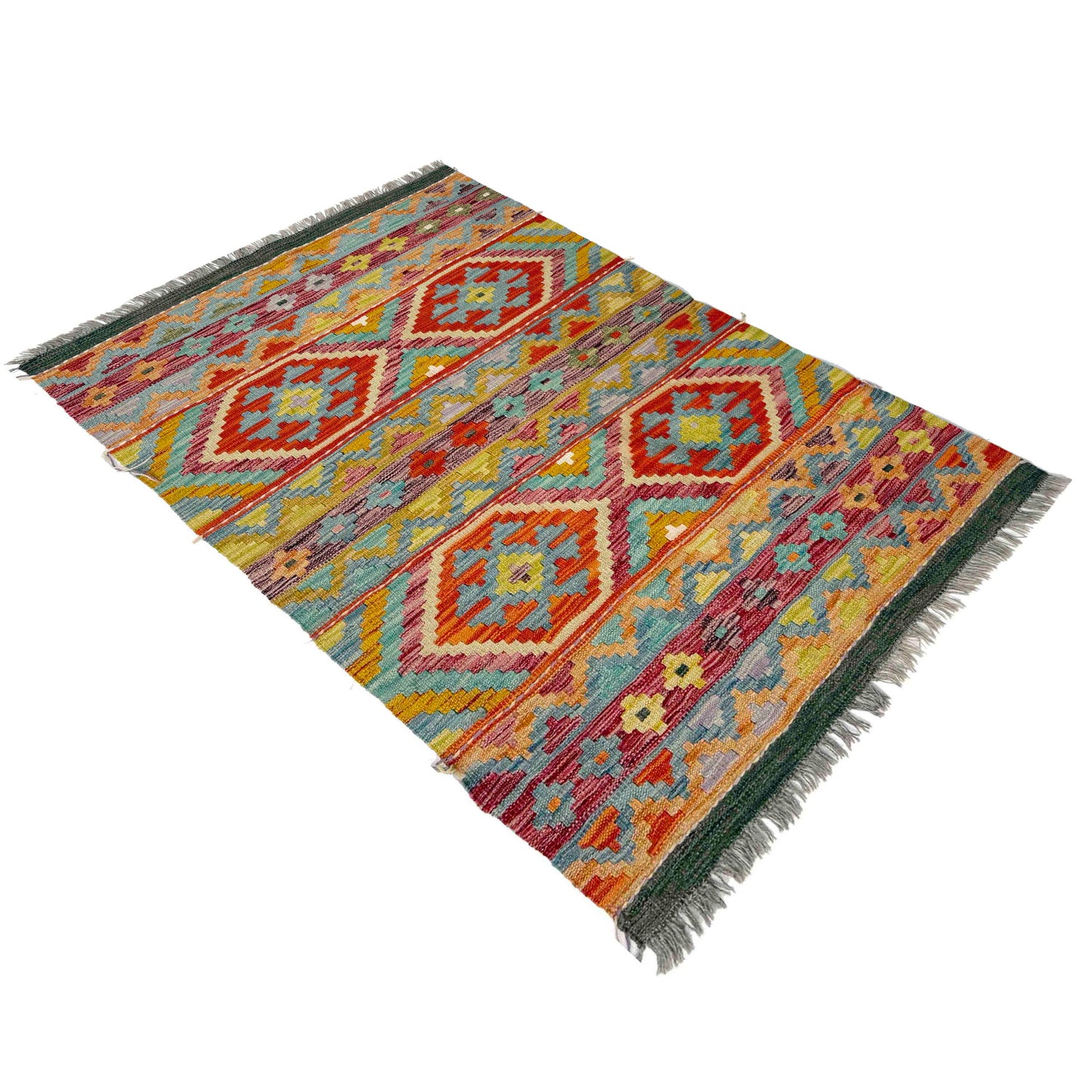 Handmade Multi Kilim Geometric 3x5 ft