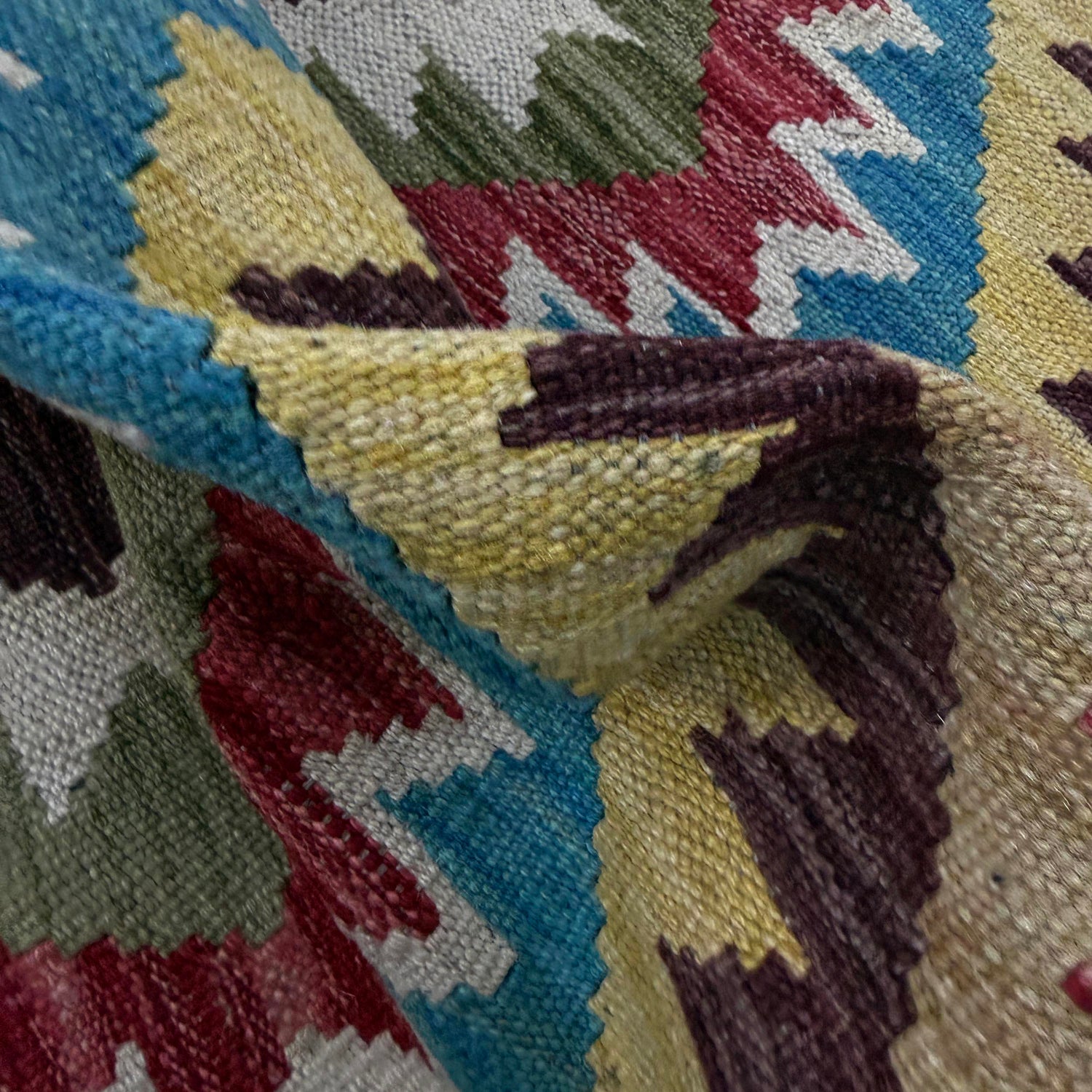 Handmade Multi Kilim Geometric 3x5 ft