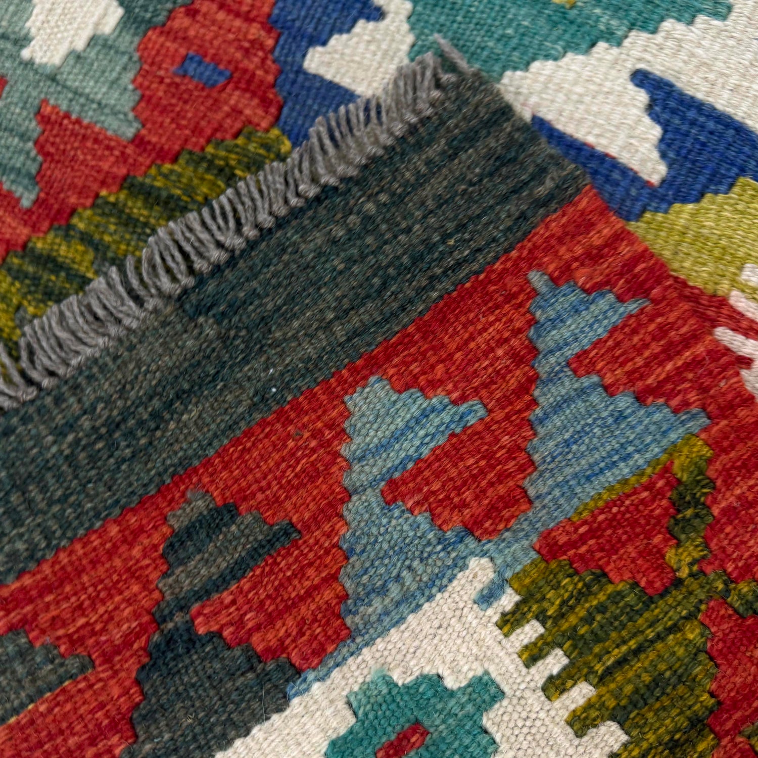 Handmade Multi Kilim Geometric 3x5 ft