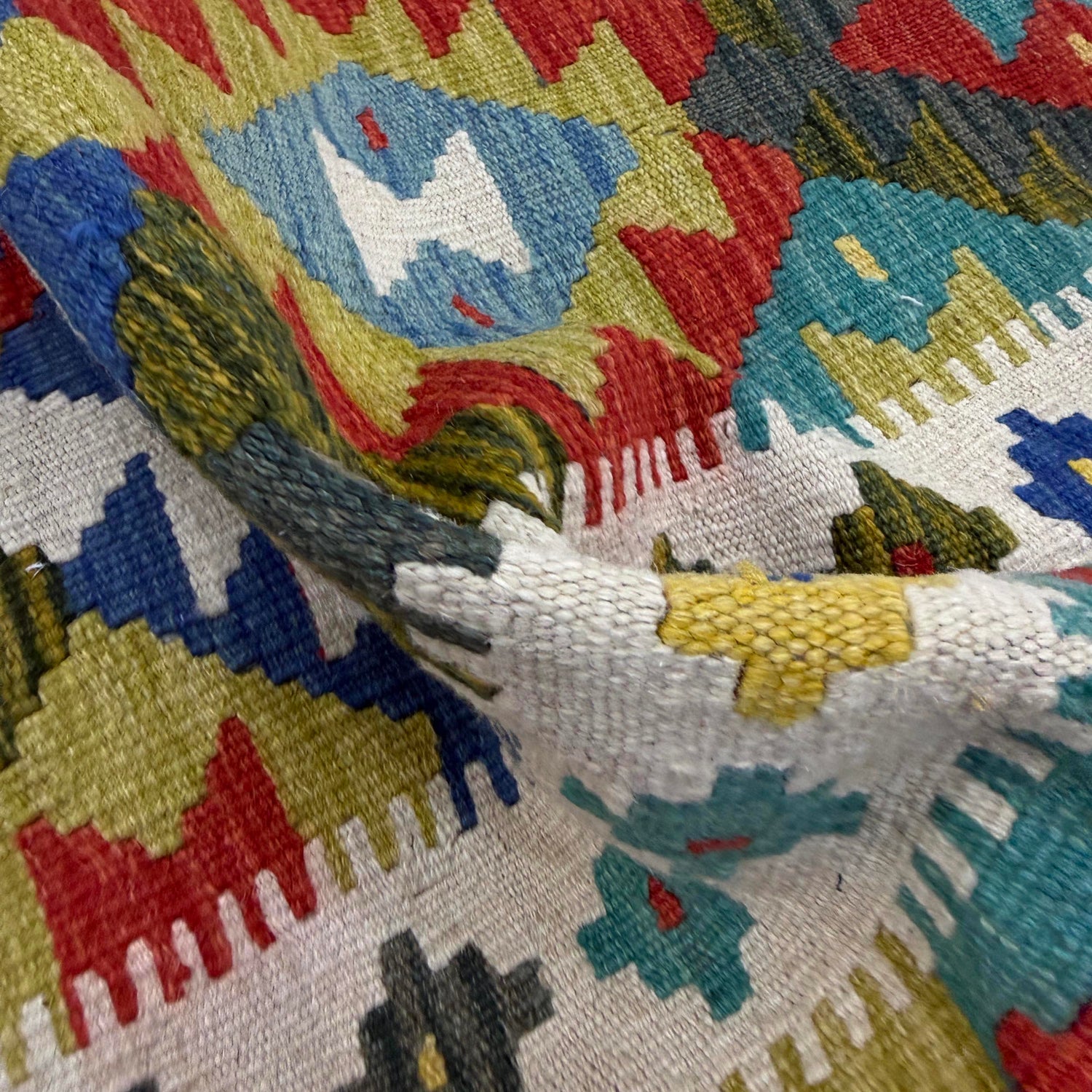 Handmade Multi Kilim Geometric 3x5 ft