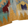 Handmade Multi Kilim Geometric 2x4 ft