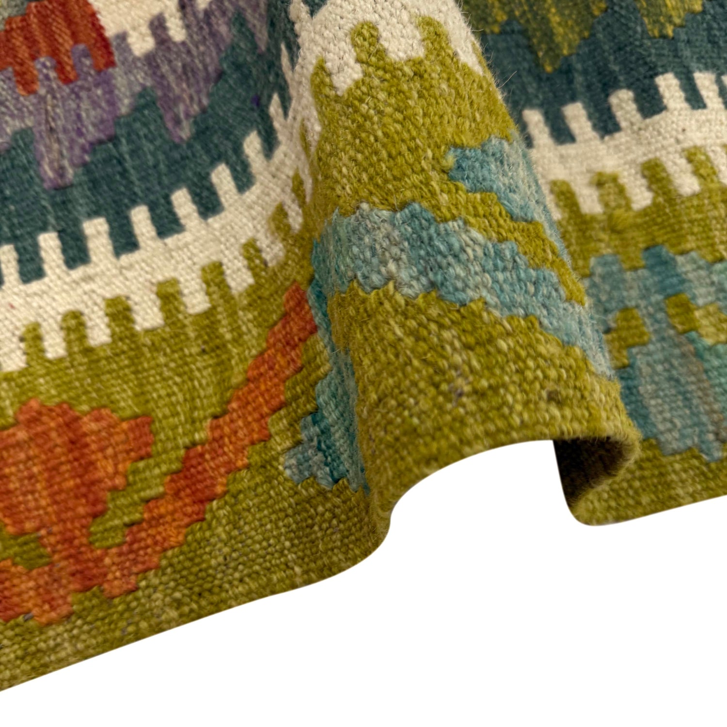 Handmade Multi Kilim Geometric 2x4 ft