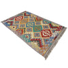 Handmade Multi Kilim Geometric 2x4 ft