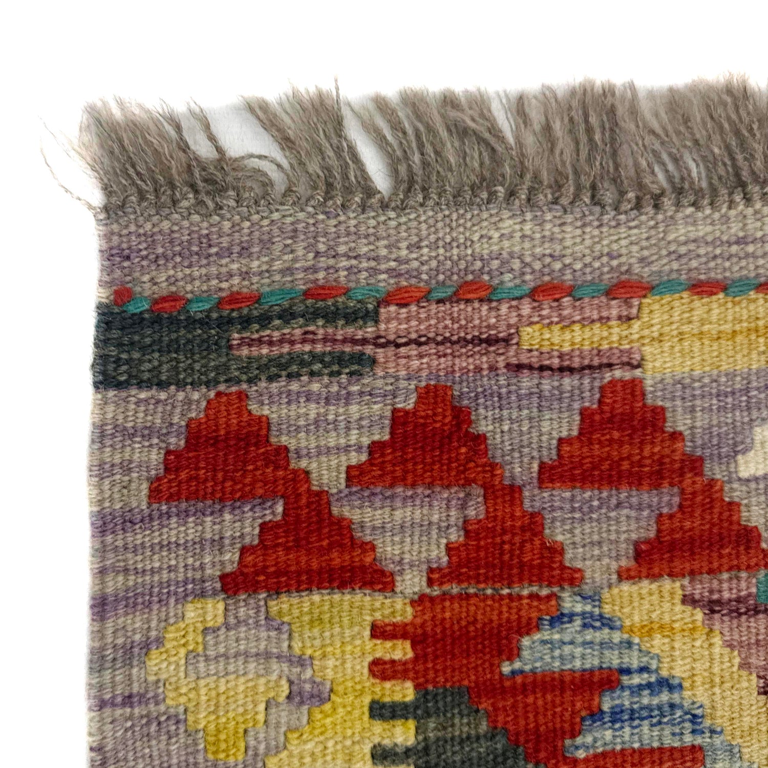 Handmade Multi Kilim Geometric 2x4 ft