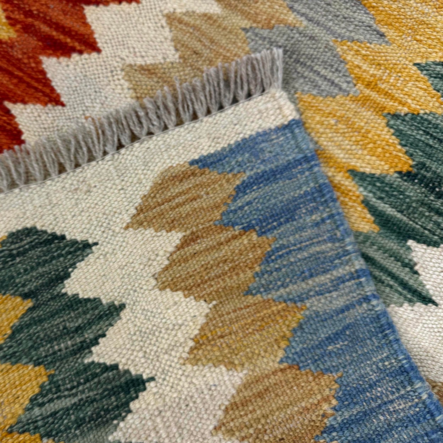 Handmade Multi Kilim Geometric 2x4 ft