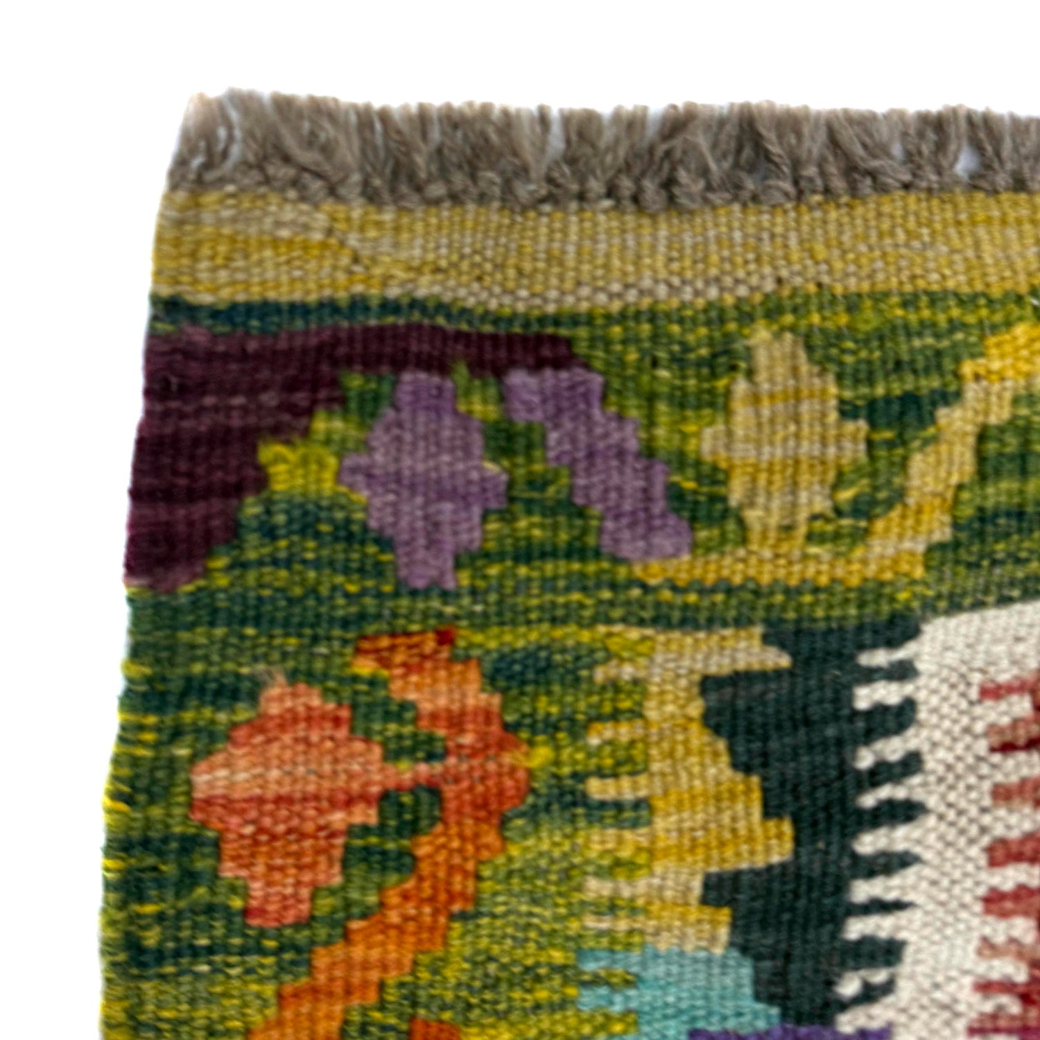 Handmade Multi Kilim Geometric 2x4 ft