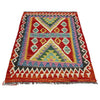 Handmade Multi Kilim Geometric 2x4 ft
