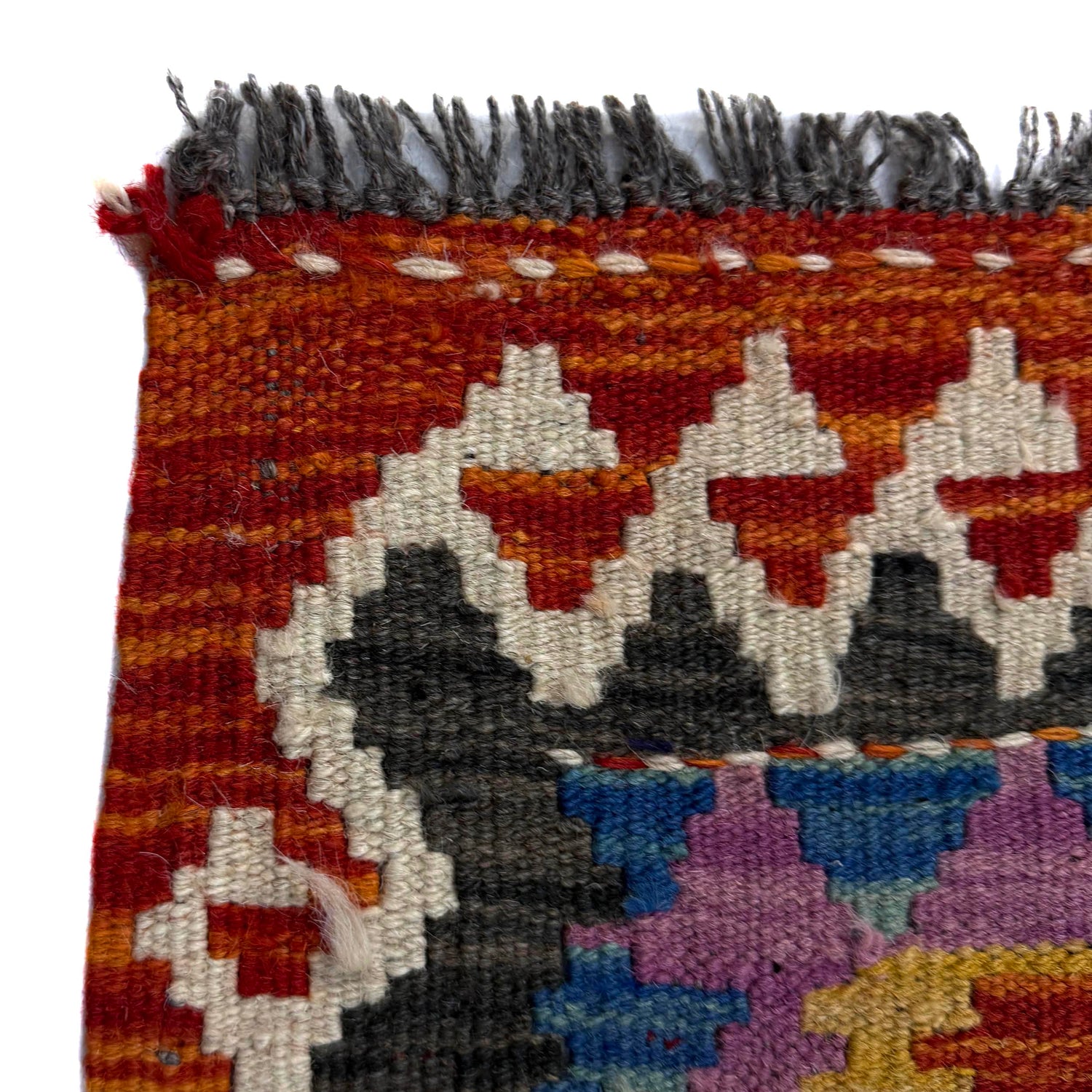 Handmade Multi Kilim Geometric 2x4 ft