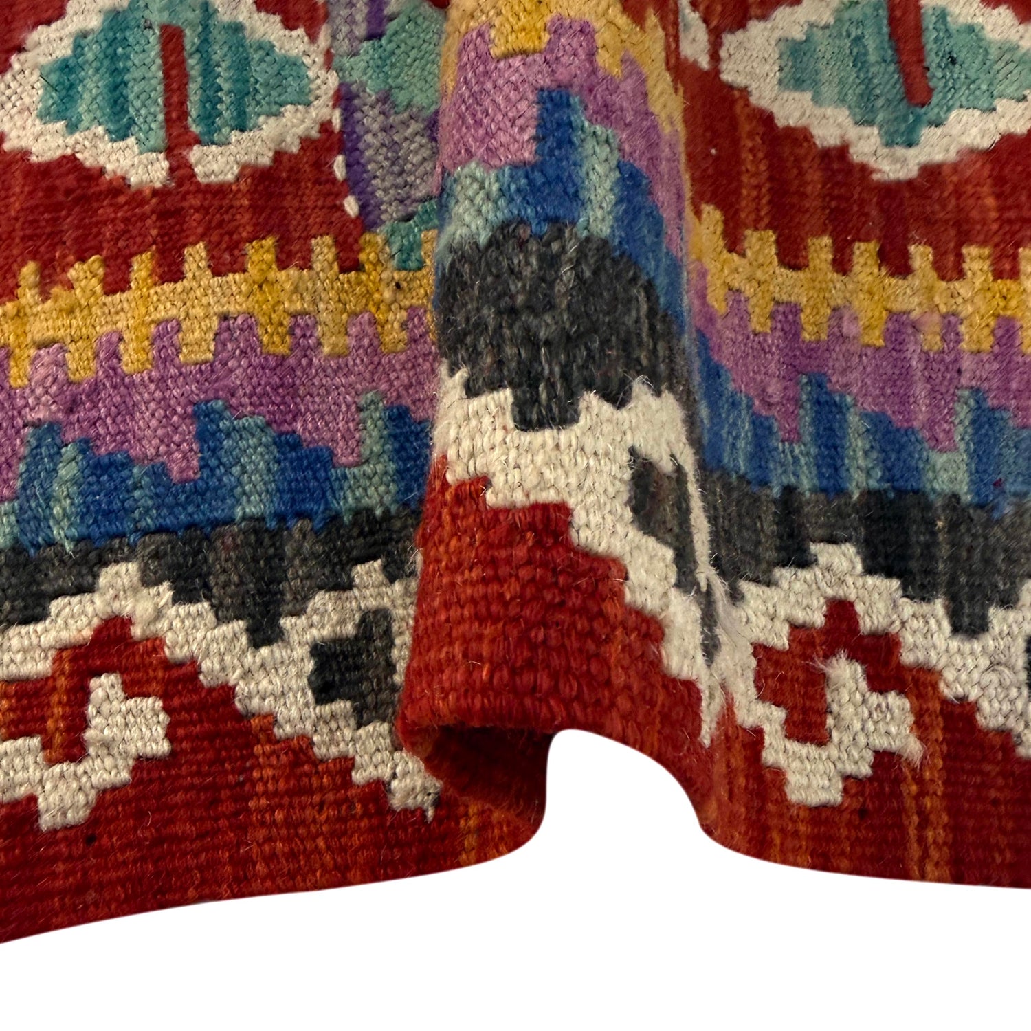 Handmade Multi Kilim Geometric 2x4 ft