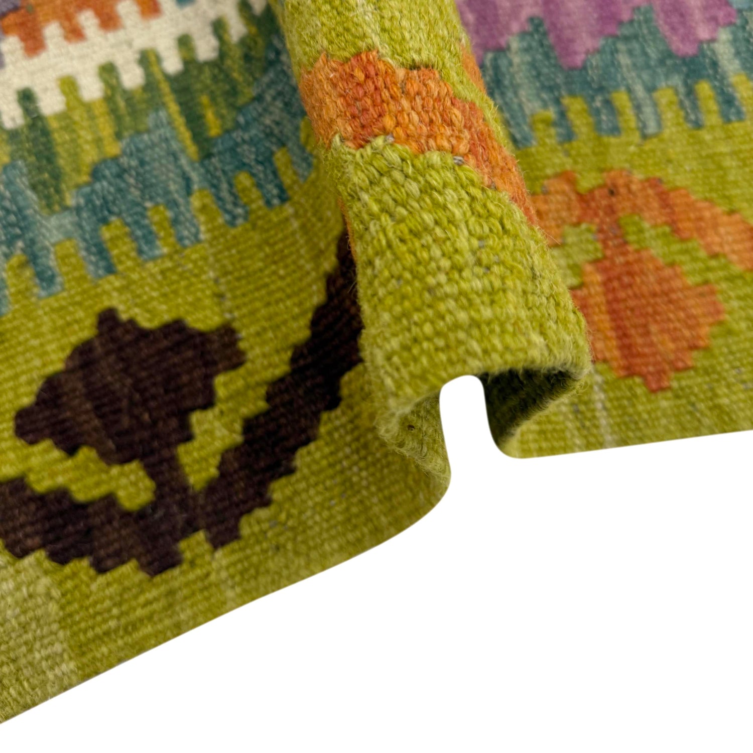 Handmade Multi Kilim Geometric 2x4 ft