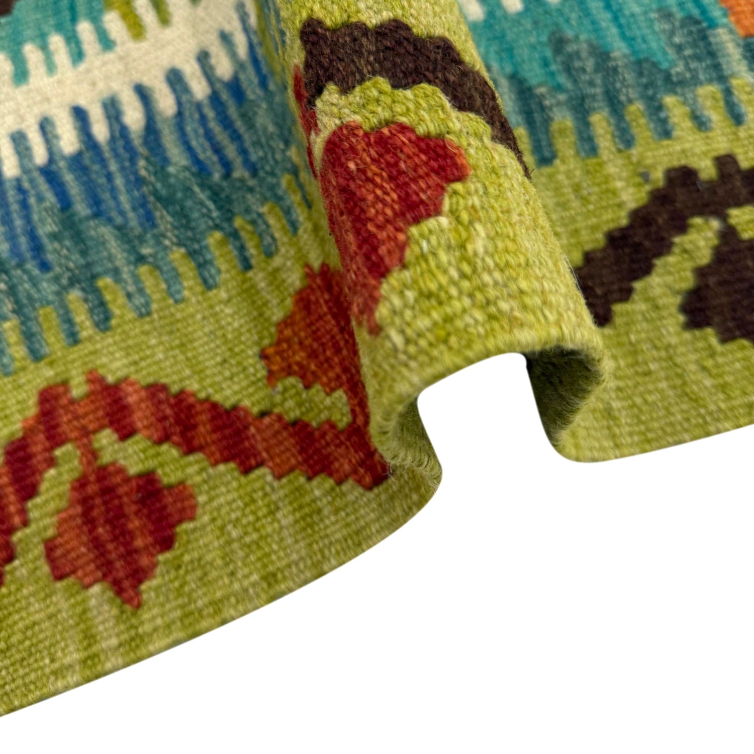 Handmade Multi Kilim Geometric 2x4 ft