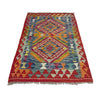 Handmade Multi Kilim Geometric 2x4 ft