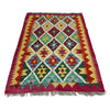 Handmade Multi Kilim Geometric 2x4 ft