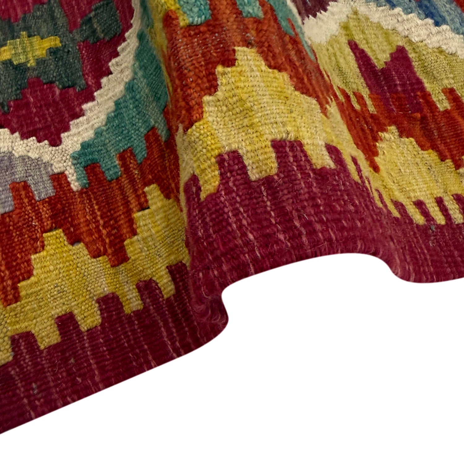 Handmade Multi Kilim Geometric 2x4 ft