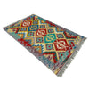 Handmade Multi Kilim Geometric 2x4 ft