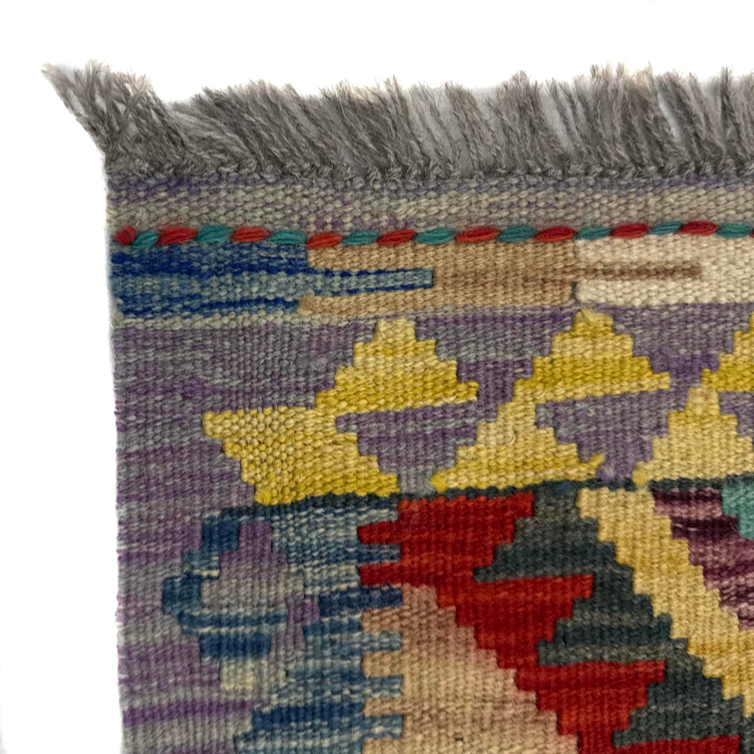 Handmade Multi Kilim Geometric 2x4 ft