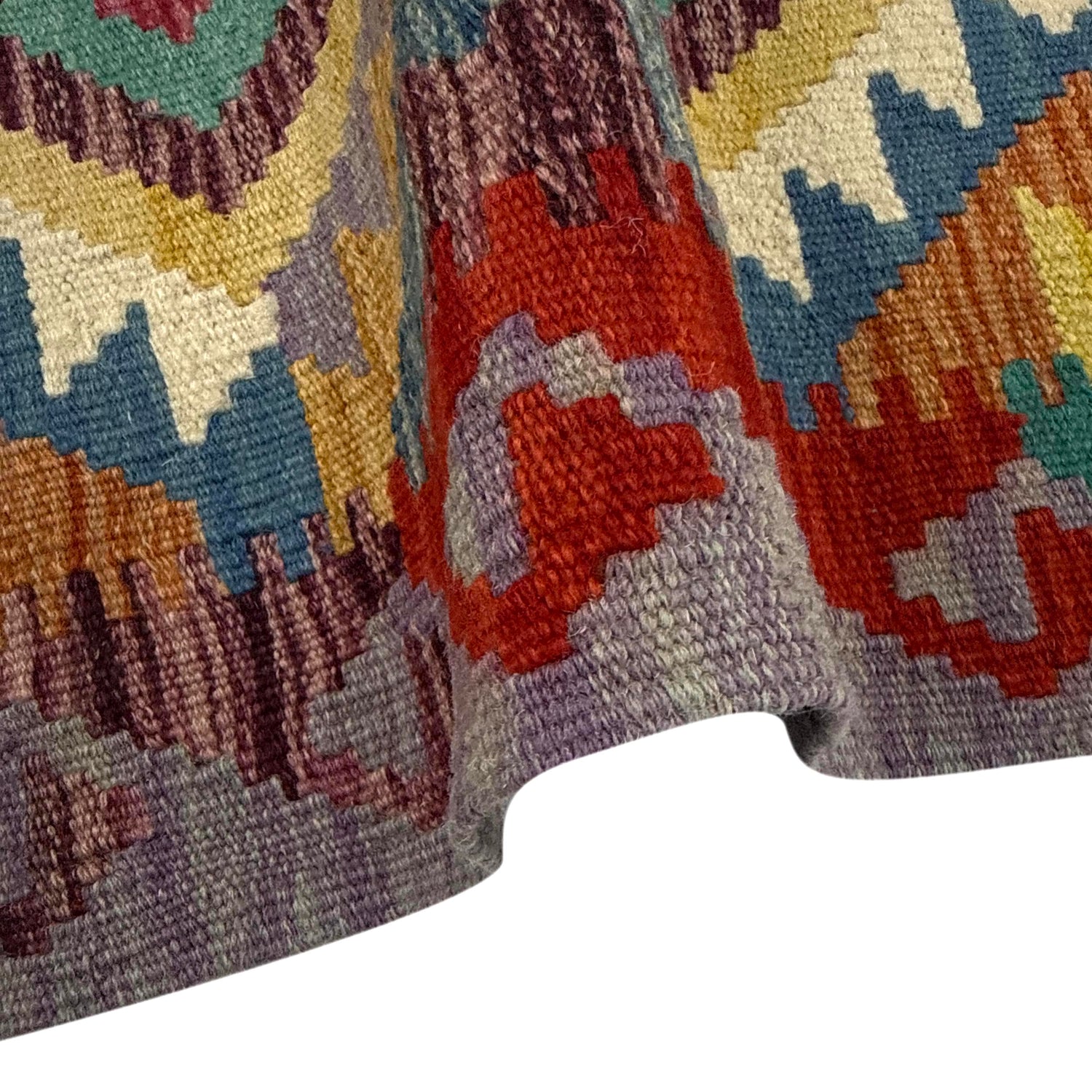 Handmade Multi Kilim Geometric 2x4 ft