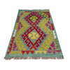 Handmade Multi Kilim Geometric 2x4 ft