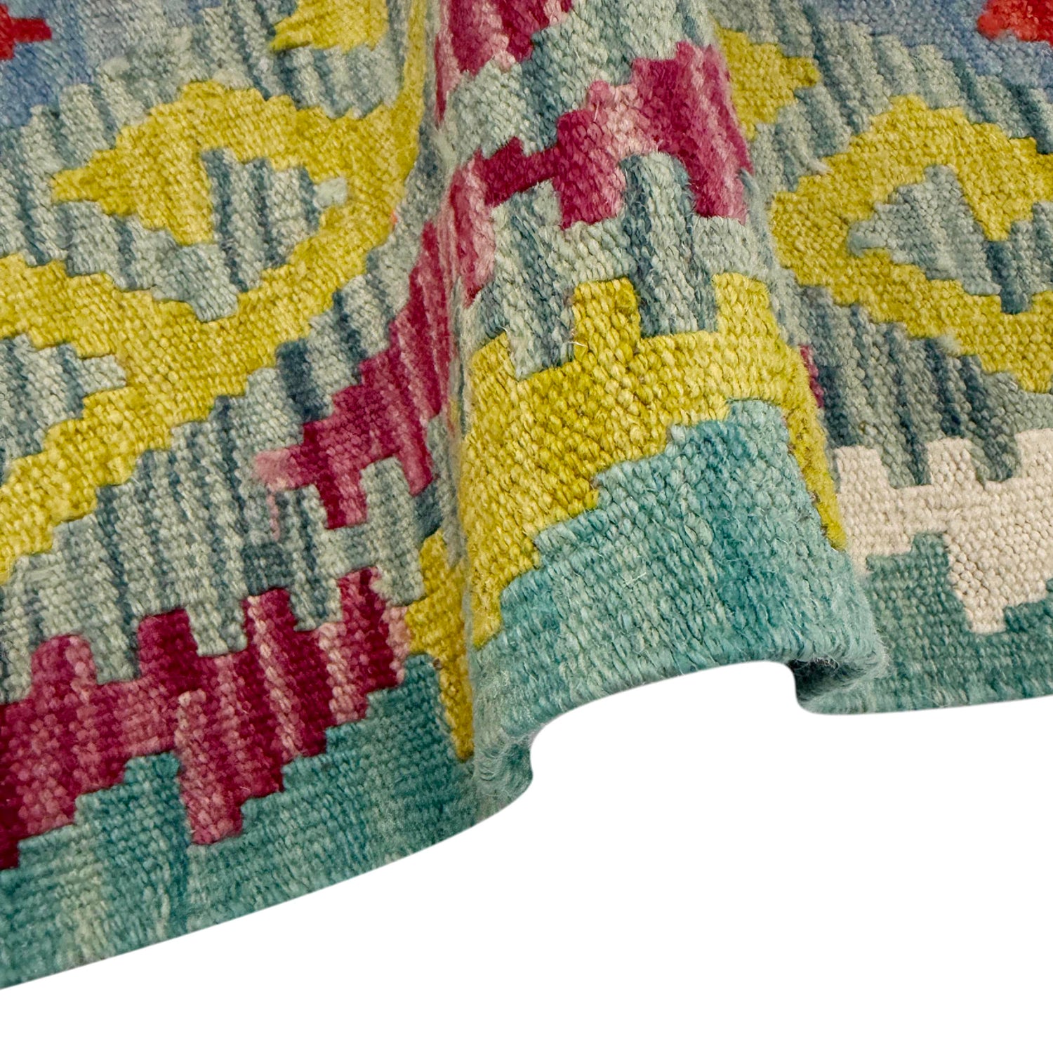 Handmade Multi Kilim Geometric 2x4 ft