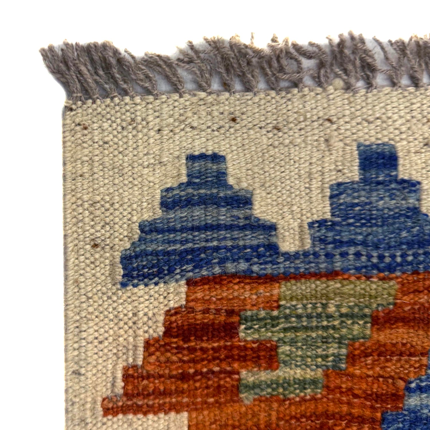 Handmade Multi Kilim Geometric 2x4 ft