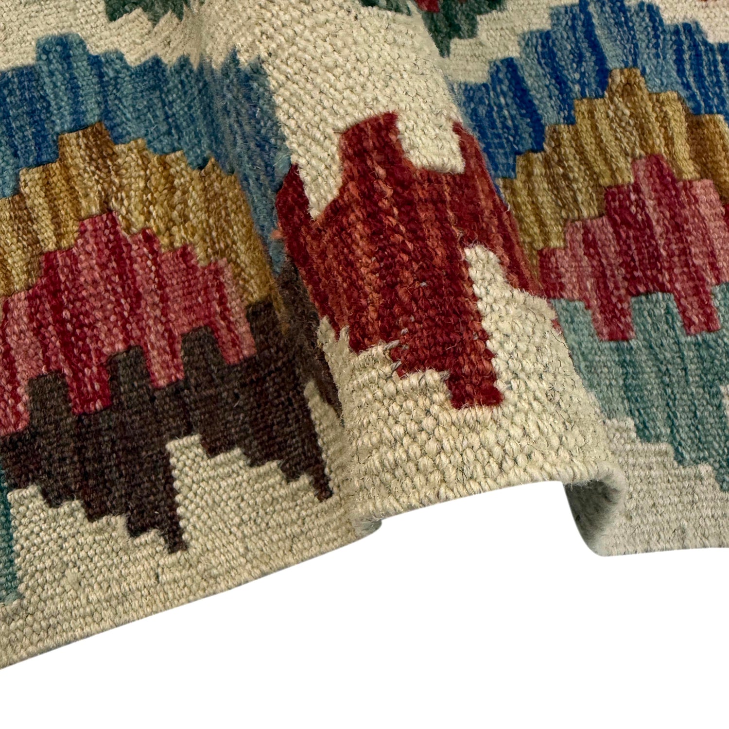 Handmade Multi Kilim Geometric 2x4 ft