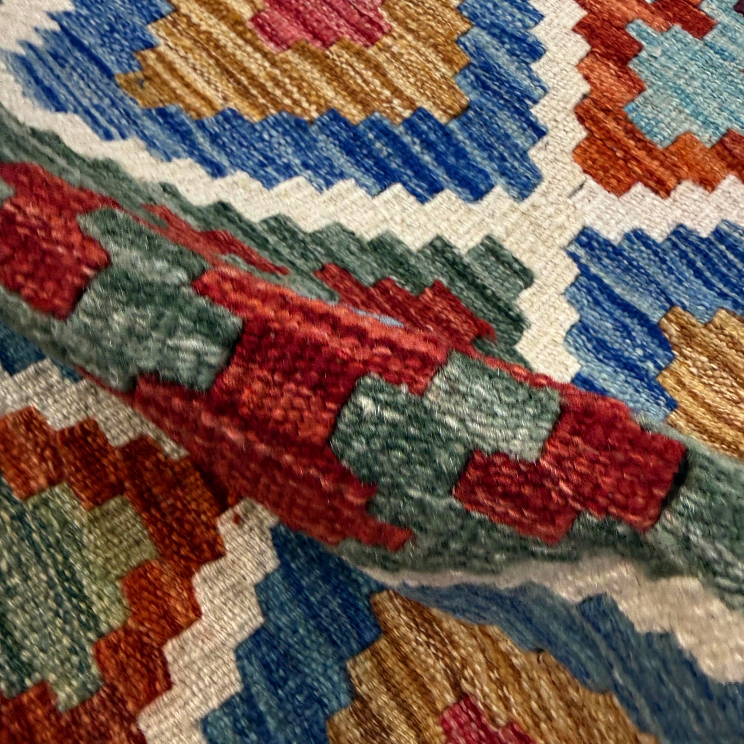 Handmade Multi Kilim Geometric 2x4 ft