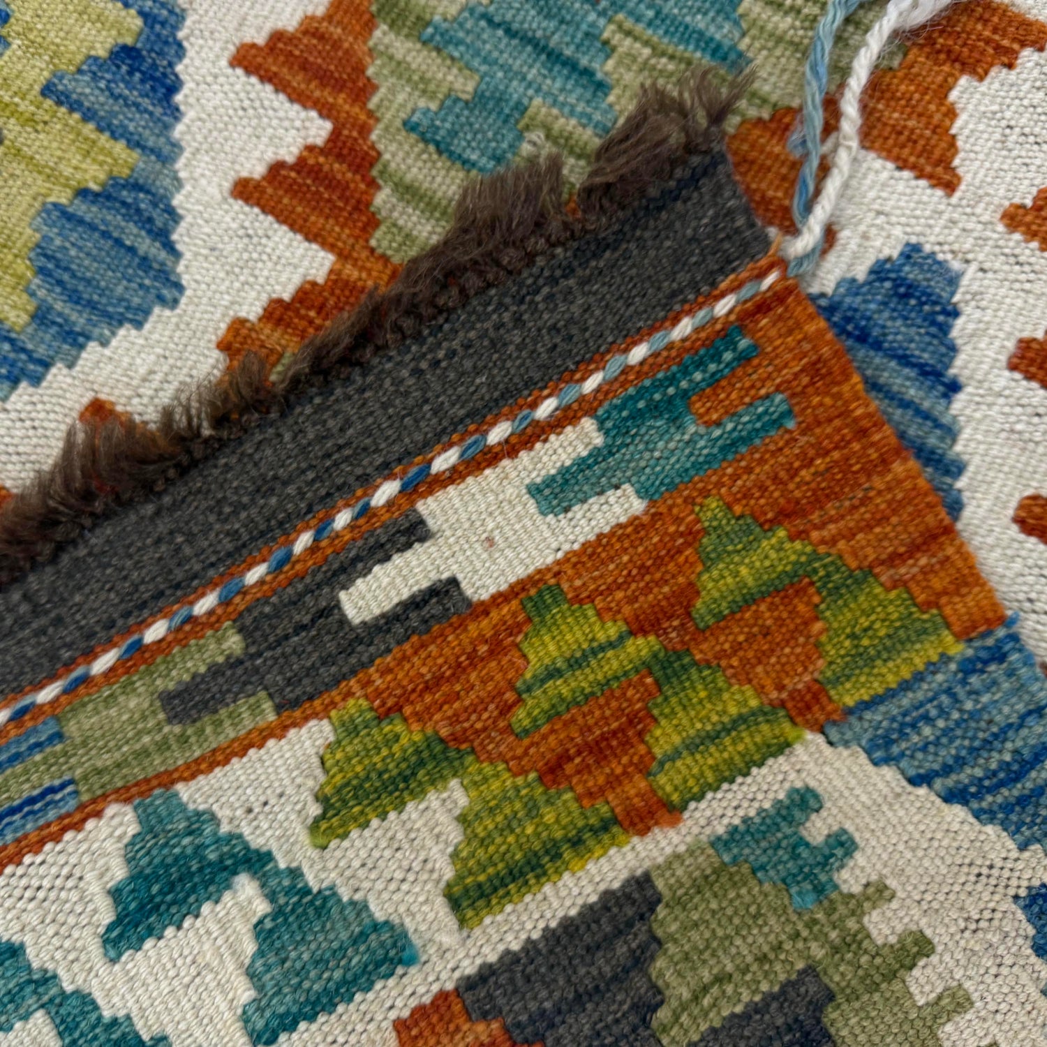 Handmade Multi Kilim Geometric 2x4 ft