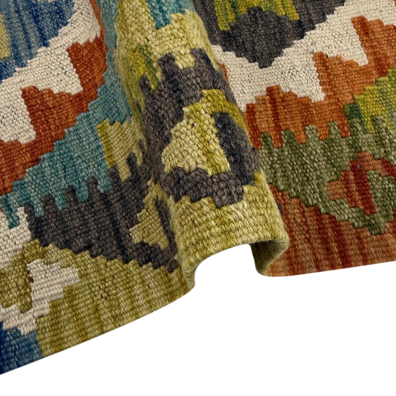 Handmade Multi Kilim Geometric 2x4 ft
