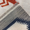 Embroidery Kilim Area Rug Handmade Beige Animal 9x12 ft