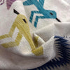 Embroidery Kilim Area Rug Handmade Beige Animal 9x12 ft