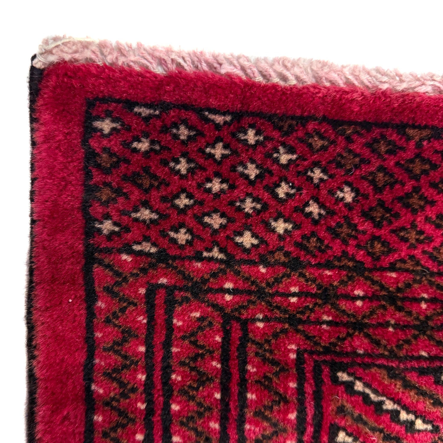 Bokhara Rug Handmade Deep Red Medallion 10x13 ft