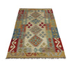 Handmade Multi Kilim Geometric 2x4 ft