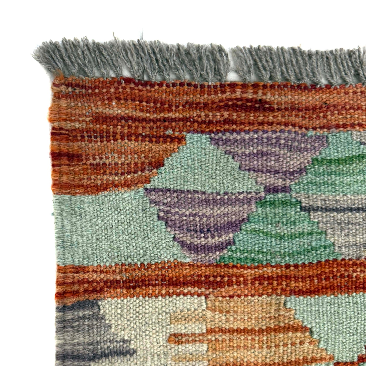 Handmade Multi Kilim Geometric 16' Runner