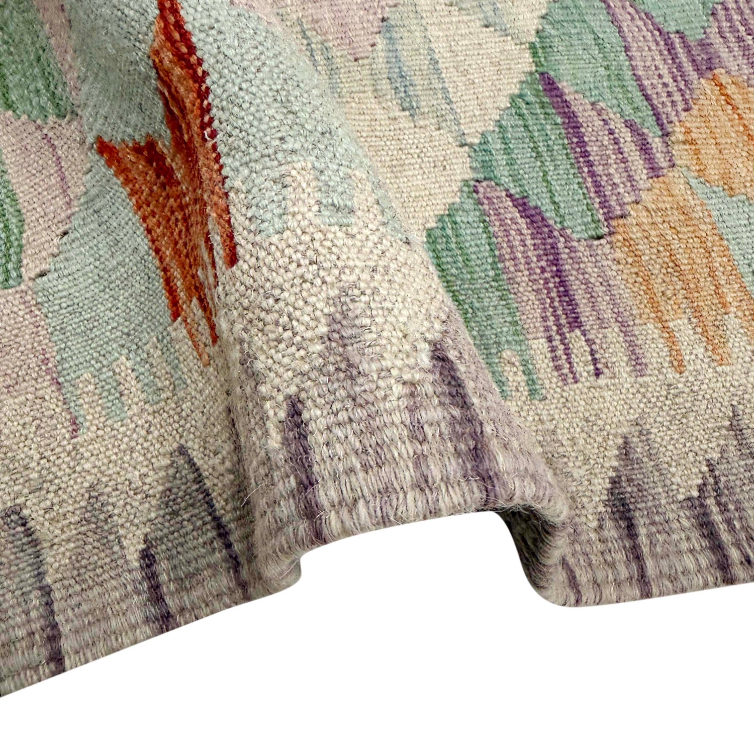 Handmade Multi Kilim Geometric 16' Runner