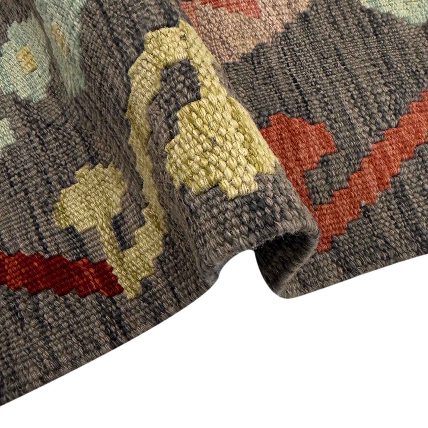 Handmade Multi Kilim Geometric 6' Runner