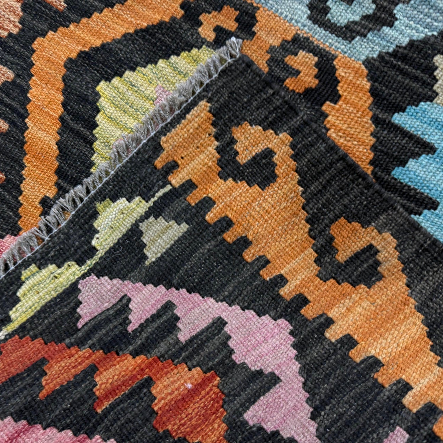 Handmade Multi Kilim Geometric 9x12 ft