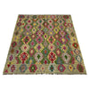 Handmade Multi Kilim Geometric 4x7 ft