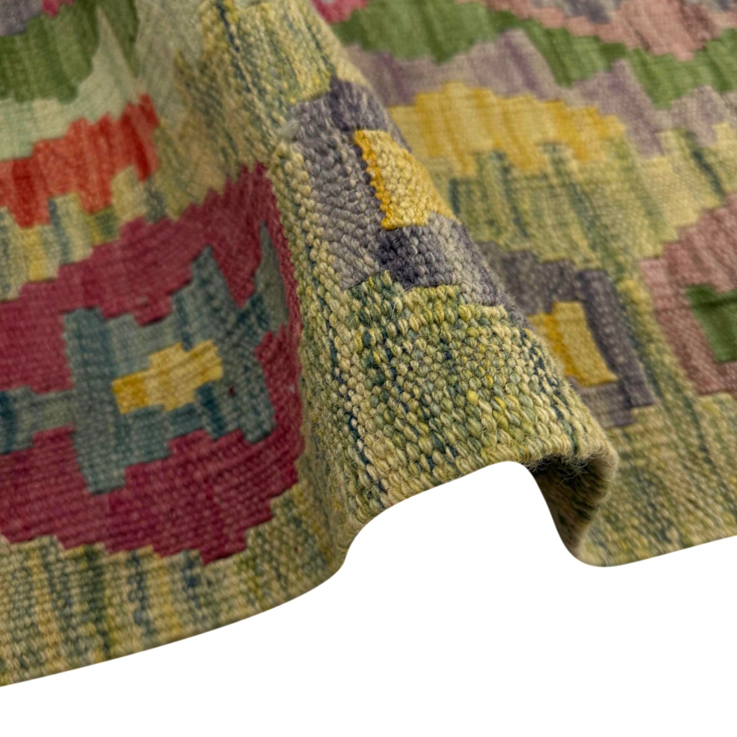 Handmade Multi Kilim Geometric 4x7 ft