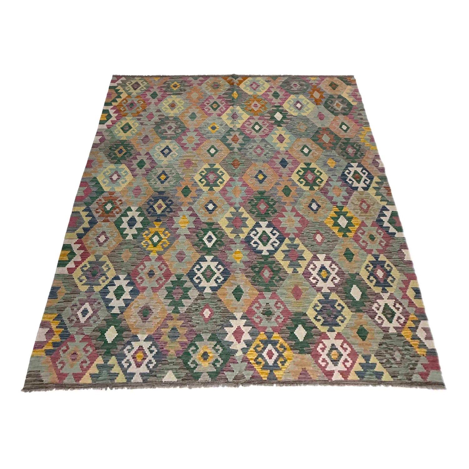 Handmade Multi Kilim Geometric 5x8 ft