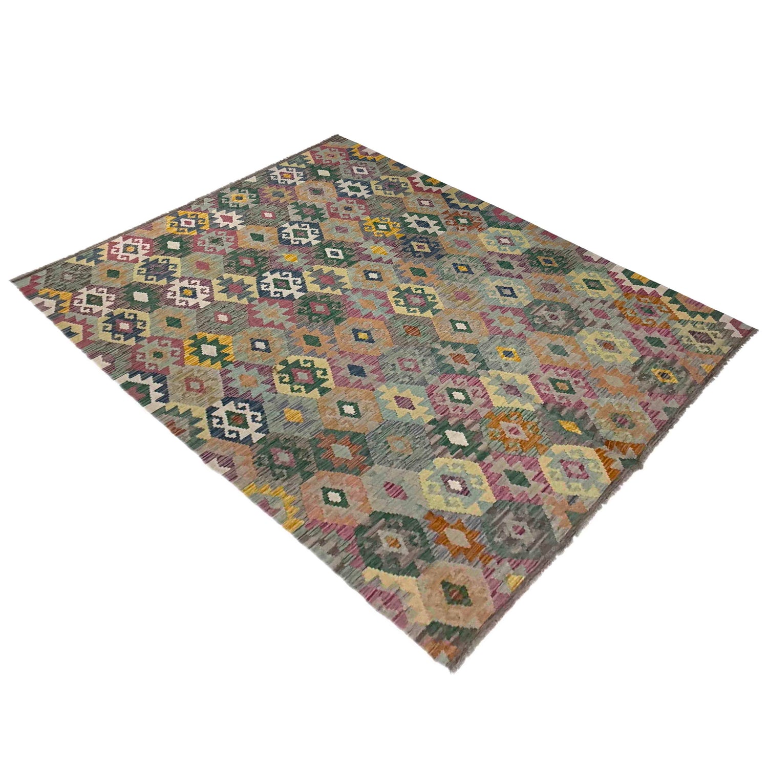 Handmade Multi Kilim Geometric 5x8 ft