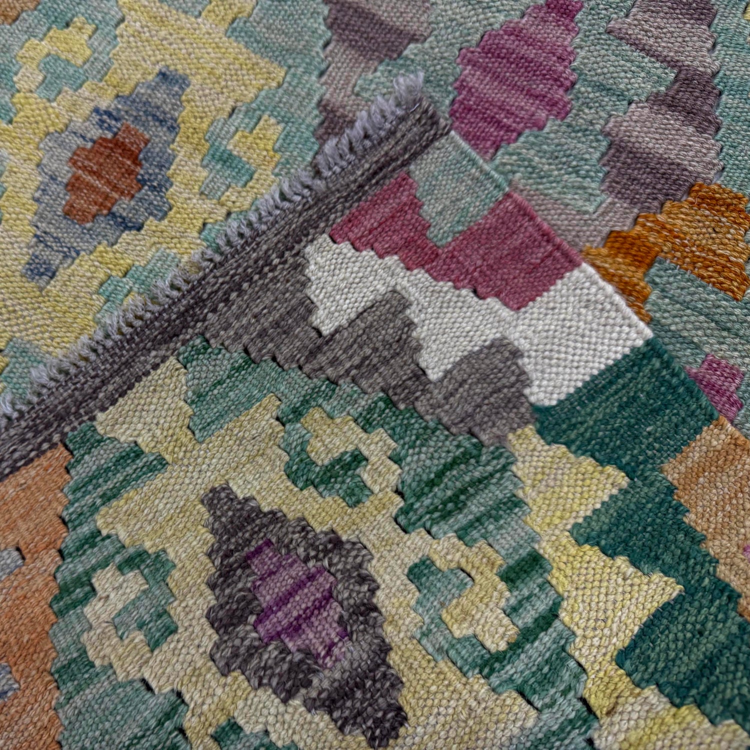 Handmade Multi Kilim Geometric 5x8 ft