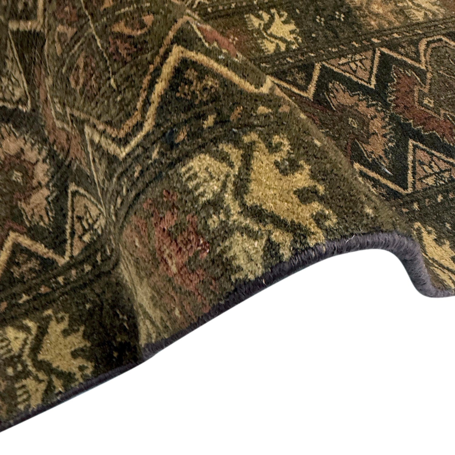 Kashan Area Rug Handmade Multi Medallion 9x12 ft