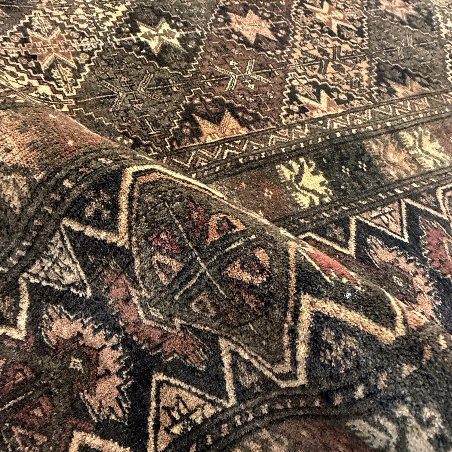 Kashan Area Rug Handmade Multi Medallion 9x12 ft