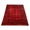 Filpa Area Rug Handmade Red Geometric 6x9 ft
