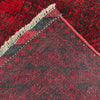 Filpa Area Rug Handmade Red Geometric 6x9 ft