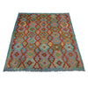 Handmade Multi Kilim Geometric 5x8 ft