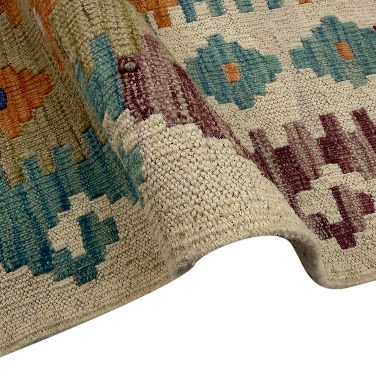 Handmade Multi Kilim Geometric 5x8 ft