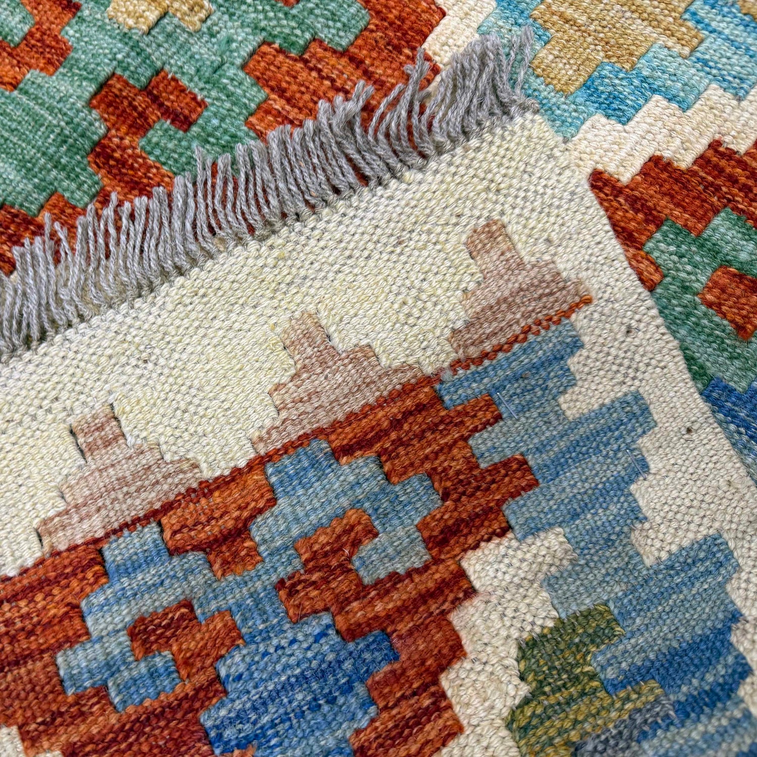 Handmade Multi Kilim Geometric 5x8 ft