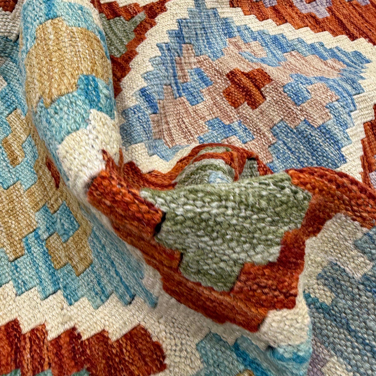 Handmade Multi Kilim Geometric 5x8 ft
